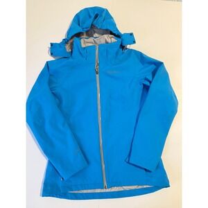 Eddie Bauer Women's RipPac Pro Waterproof Hooded Rain Jacket Size M